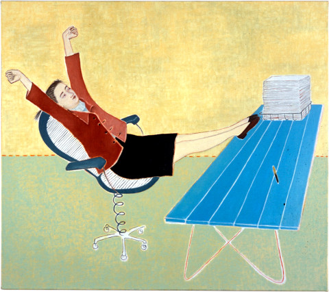 Vivienne Shark LeWitt Finished, 2001; oil on linen; 81 x 92 cm; enquire