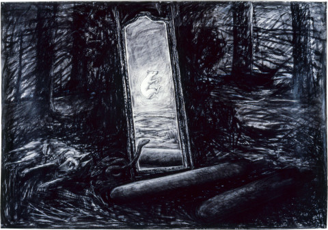 Ken Unsworth Untitled, 1987; charcoal on paper; 157 x 226 cm; enquire