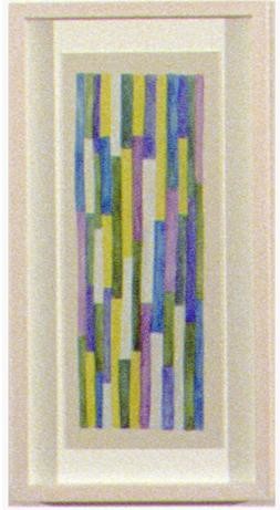Lauren Berkowitz Cuisinaire Rods #2, 2000; watercolour on paper; 50 x 27 cm; enquire