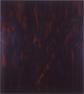 Lindy Lee All Spirit in the End Becomes Bodily Visible, 1987; oils and wax on canvas; 180 x 160 cm; enquire