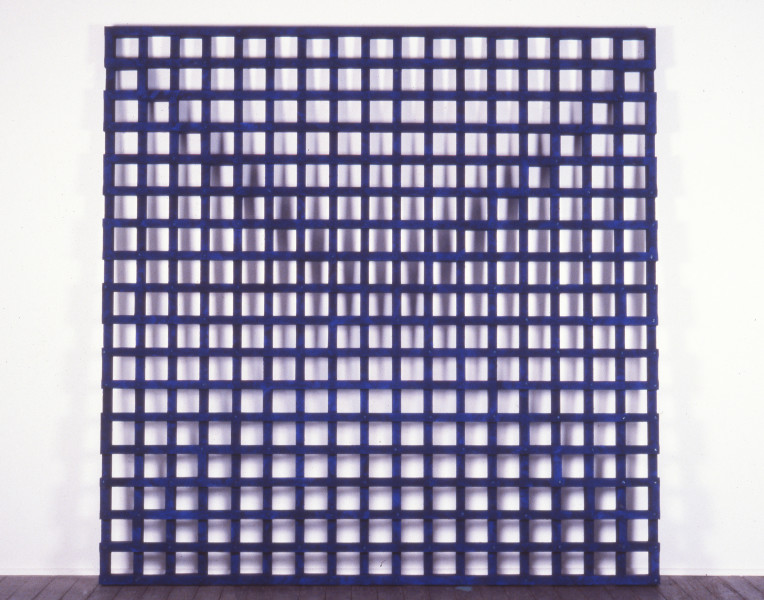 The Grid, 1987; oil paint on wood; 190 x 190 x 6 cm