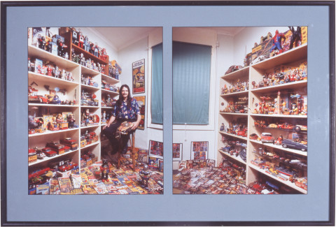 Anne Zahalka Collector #13 (tin toys), 1996; Ilfochrome print; 49 x 73 cm; Edition of 20; enquire