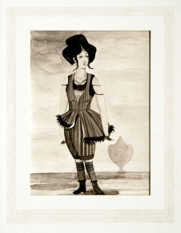 Linda Marrinon Untitled, 2005; watercolour on paper and mount board; 53 x 41 cm; enquire