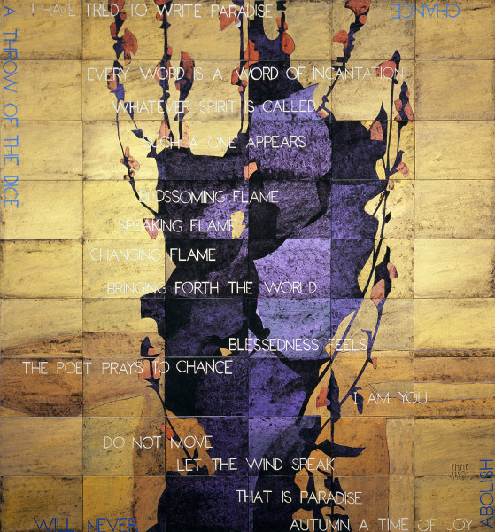 Imants Tillers In Praise of A Decorative Background, 2012; acrylic, gouache on 54 canvas boards, nos. 91264-91317; 226.5 x 212 cm; Enquire