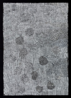 Nyapanyapa Yunupiŋu untitled, 2018; 5618-18; paint pen on clear acetate; 84 x 60 cm; enquire