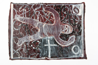 Fiona Hall By the Book, 2015; Cat no. 37; gouache on Khadi paper; 57 x 76 cm; enquire