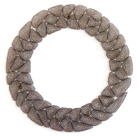 Bronwyn Oliver Garland, 2006; copper; 115 x 115 x 7 cm; enquire