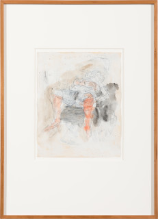 Newell Harry Untitled, 2015-16; pencil, gouache, ink, bitumen wash, gesso on tea stained paper; 71 x 51 cm; (framed); enquire