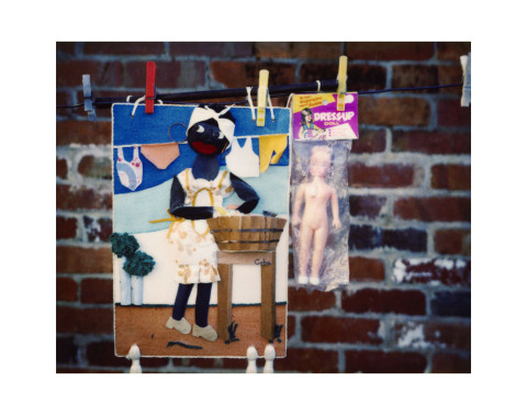 Destiny Deacon Hanging out, 1995-03; light jet print from Polaroid original; 80 x 100 cm; Edition of 15; enquire