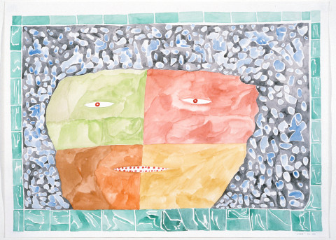 Gareth Sansom Stage, 1989; watercolour on paper; 56 x 76 cm; enquire