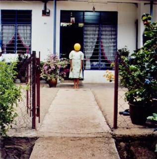 Simryn Gill 18, 1999-00; from the series A small town at the turn of the century; Type C photograph; 91.4 x 91.4 cm; 101.6 cm x 101.6 cm (paper size), edition of 5; Enquire