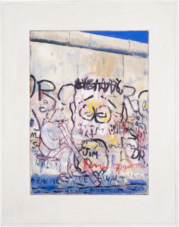 Gunter Christmann Pulling Yidaki, 1989; oil on canvas; 76 x 61 cm; enquire