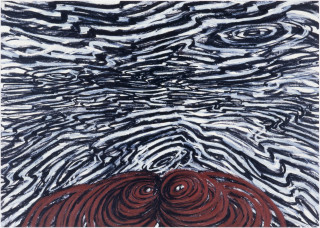 Jan Murray Boat Eye (Drawing), 1986; solid marker and oil pastel on paper; 93 x 122 cm; enquire