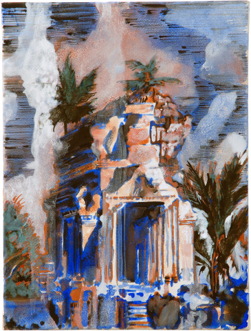 Mandy Martin Salvadoresque 9, 2006; mixed media, pigment and acrylic on paper; 40 x 30 cm; enquire