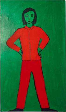 Linda Marrinon How I Hate Sexism, 1982; acrylic on cavnas; 76 x 183 cm; enquire