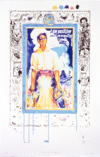 Juan Davila I Am Positive and I Am Negative, 1989; silscreen; 124 x 80 cm; enquire