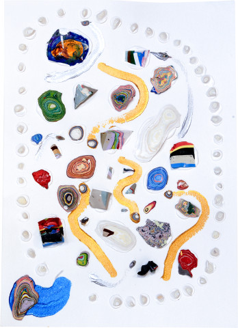 Rohan Wealleans Tounge of the toaroa, 2007; paint on paper; 54.5 x 42 x 6 cm; framed dimensions; enquire