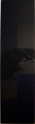 Lindy Lee Dragon East, Tiger West, 2003; oil, wax and acrylic on board; 10 panels, 207.5 x 57 cm; enquire