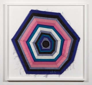 Del Kathryn Barton no other side, 2012; Dupion silk & embroidery cotton; 50.5 x 54 cm; enquire