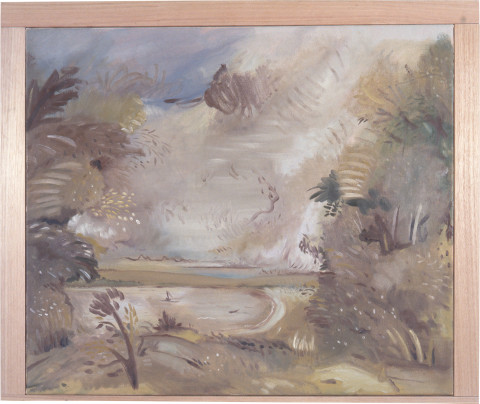 Linda Marrinon Eildon Weir in Summer, 1996; Oil on canvas; 71 x 61 cm; enquire