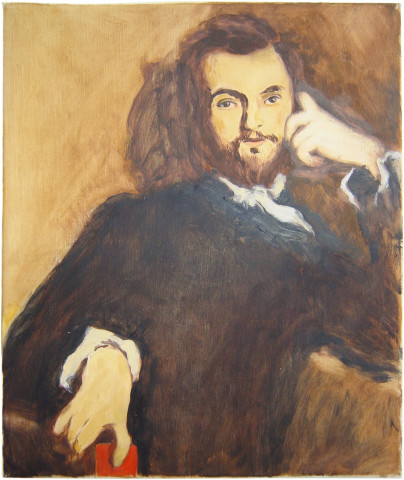 Linda Marrinon Charles Baudelaire (after Emile Deroy), 2002; oil on canvas; 35.5 x 29.5 cm; enquire