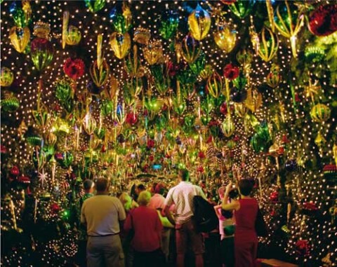Anne Zahalka Santa's Kingdom Christmas Tunnel, Fox Studios, Sydney, 2004; type C photograph; 115 x 145 cm; Edition of 12; enquire