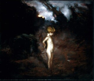 Louise Hearman Untitled #420, 1995; oil on masonite; 46 x 54 cm; enquire