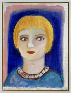 Angela Brennan Portrait of a boy, 2006; acrylic on canvas board; 40.5 x 30.5cm (unframed), 43 x 33cm (framed); enquire