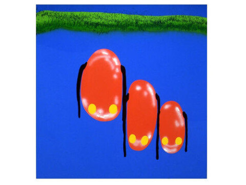 Dale Frank Success Management Leadership The Familie Asiaan, 2001; from the series Cat #12; acrylic on canvas; 200 x 200 cm; enquire