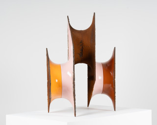 James Angus Mother, 2025; steel, enamel paint; 80 x 87 x 59 cm; enquire