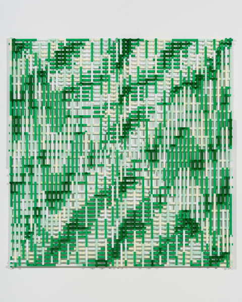 Hilarie Mais Mend, 2024; wood, acrylic paint; 145 x 145 cm; enquire