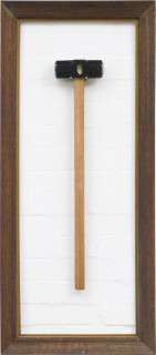 Mark Titmarsh Riddlemaster, 1991; frame and sledgehammer; 136 x 60 cm; enquire