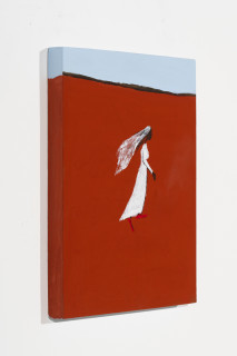 Mia Boe Veil, 2025; synthetic polymer on board; 25 x 20 cm; enquire