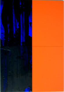 Lindy Lee Untitled, 2001; ink, oil, acrylic & wax on board; 82 x 57 cm; 4 panels; enquire