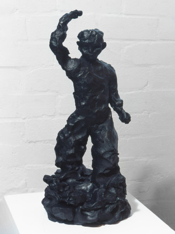 Linda Marrinon Ecorche, 1998; from the series Sculpture For The Home; Terracotta tinted to resemble bronze; 44 x 19 x 19 cm; enquire