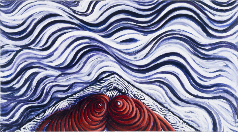 Jan Murray, The Passengers, 1985; oil on linen; 167.5 x 290 cm