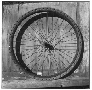 Bill Culbert Bike wheel, wired solid rubber, 2002; Edition of 25; enquire