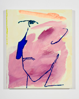 Tom Polo breath taker, 2026; acrylic and Flashe on polycotton; 60 x 50 cm; enquire