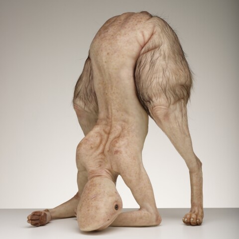 Patricia Piccinini Bottom Feeder, 2009; silicone, fibreglass, animal fur, steel; 45 x 40 x 66 cm; Edition of 3 + AP 1; enquire