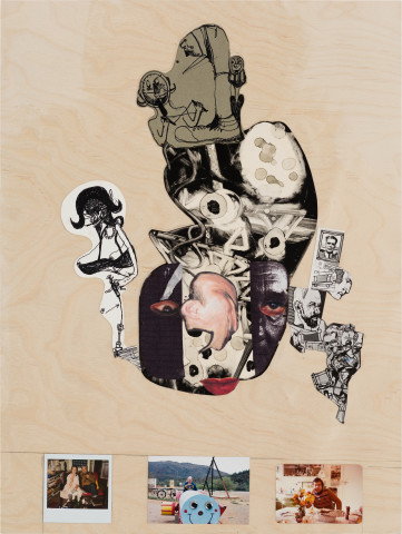 Gareth Sansom William S. Burroughs, 2022; mixed media on plywood; 80 x 60 cm; more info; enquire