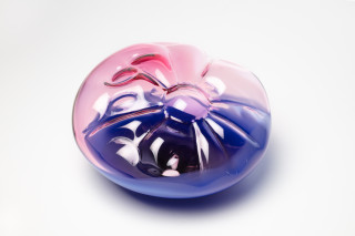 Patricia Piccinini Ultramarine Closure, 2022; hand blown glass; 20.3 x 34 x 33.5 cm; more info; enquire