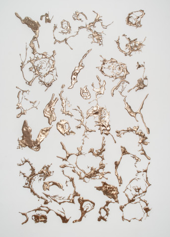 Lindy Lee Shigo's Mirror, 2009; bronze; 195 x 130 cm; enquire