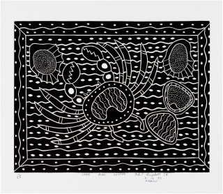 Robert Campbell Jnr Crab, Oyster and Pippi, 1987; print on paper; 30.5 x 39.5 cm; edition 5/20; enquire
