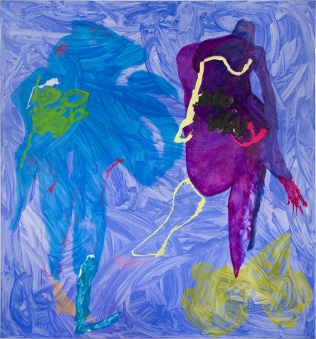 Tom Polo no way secret shadow, 2023; acrylic and Flashe on canvas; 213 x 198 cm; more info; enquire