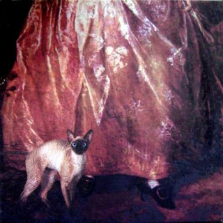 Anne Zahalka Untitled (cat), 2001; colour print on canvas; 36 x 36 cm; Edition of 10; enquire
