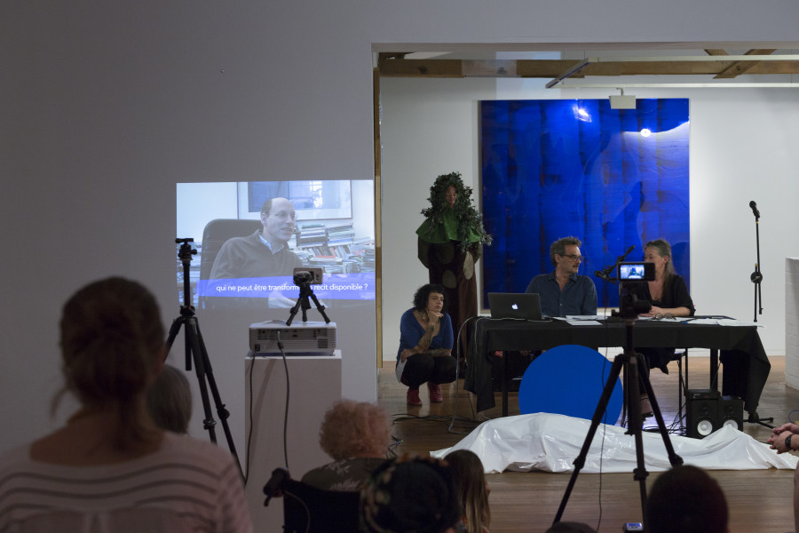 Performance view, A Constructed World, The Atlas of The Unseen and Unspoken, Roslyn Oxley9 Gallery (29 March 2017)