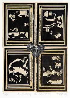 Fiona Hall Rolling in Clover - 41/51, 2004; Gouache on banknotes; 20 x 14.5cm (note) 41 x 36cm (frame); enquire