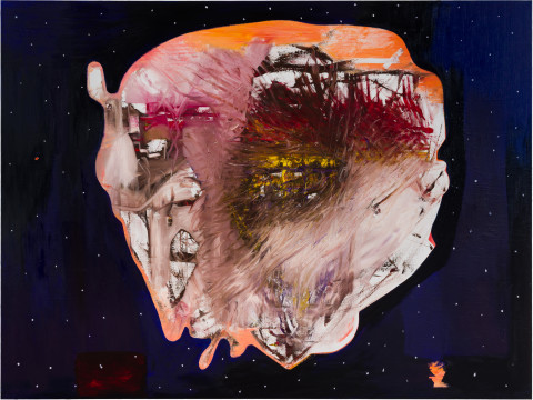 Gareth Sansom Space Junk, 2019; oil and enamel on linen; 183 x 244 cm; enquire