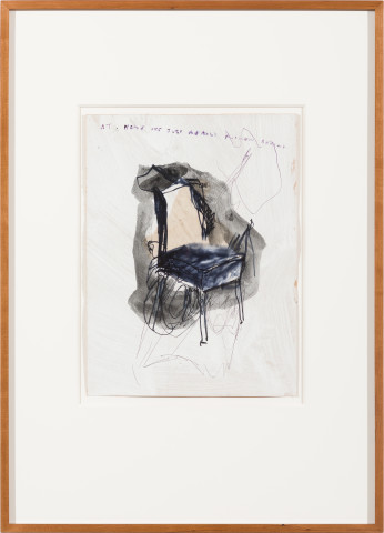 Newell Harry Untitled, 2015; ink, biro, marker, bitumen wash, gesso on paper; 71 x 51 cm; (framed); enquire