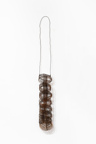 Lorraine Connelly-Northey Narrbong, 2019; CONNL - 0020; burnt wire; 217 x 25 x 17 cm; enquire